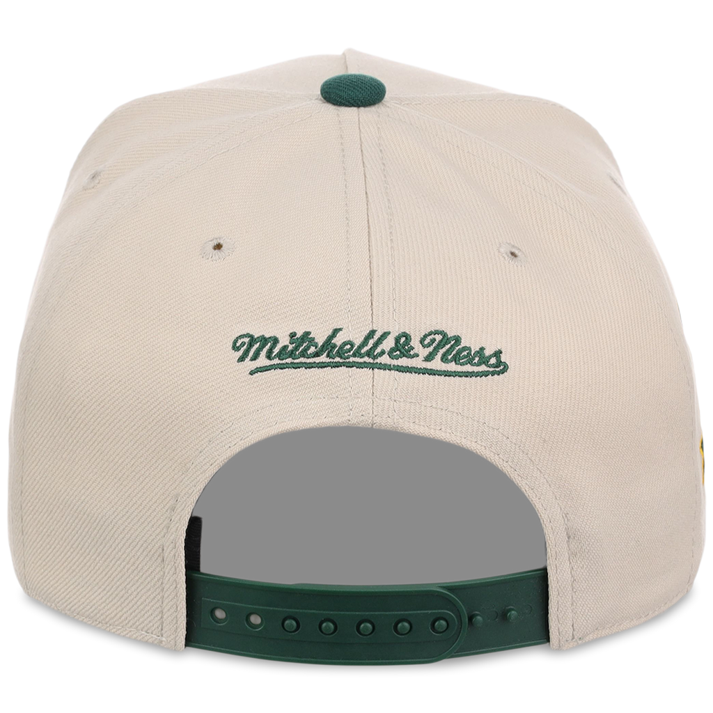 Oakland Athletics Mitchell & Ness MLB 'Era Flip' Heritage Series Pro Pinch - Cream/Darkk Green
