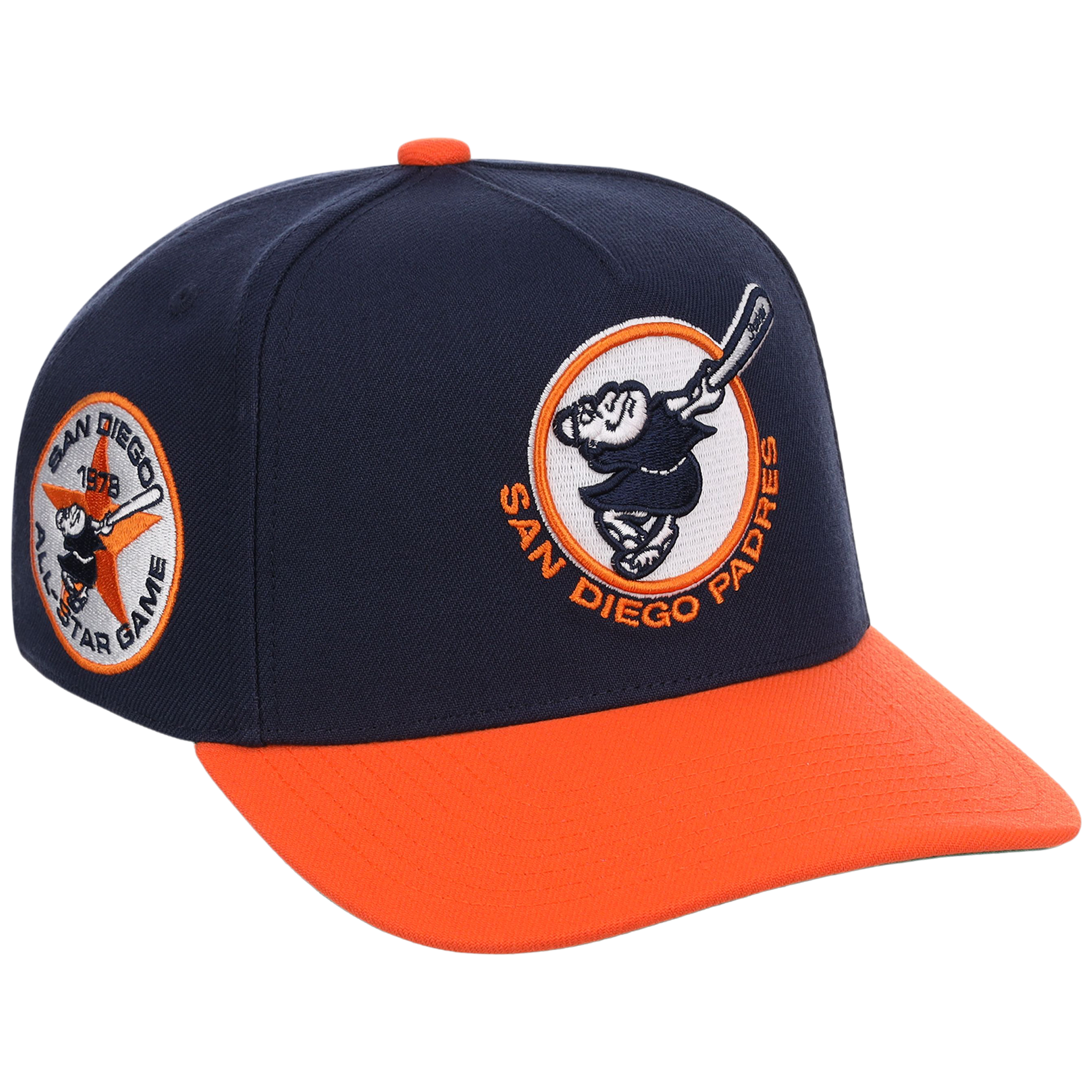 San Diego Padres Mitchell & Ness MLB 'Era Flip' Heritage Series Pro Pinch - Navy/Orange