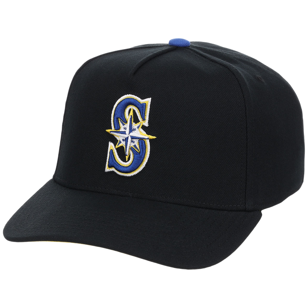 Seattle Mariners Mitchell & Ness MLB 'Era Flip' Heritage Series Pro Pinch - Black/Black