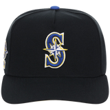 Seattle Mariners Mitchell & Ness MLB 'Era Flip' Heritage Series Pro Pinch - Black/Black