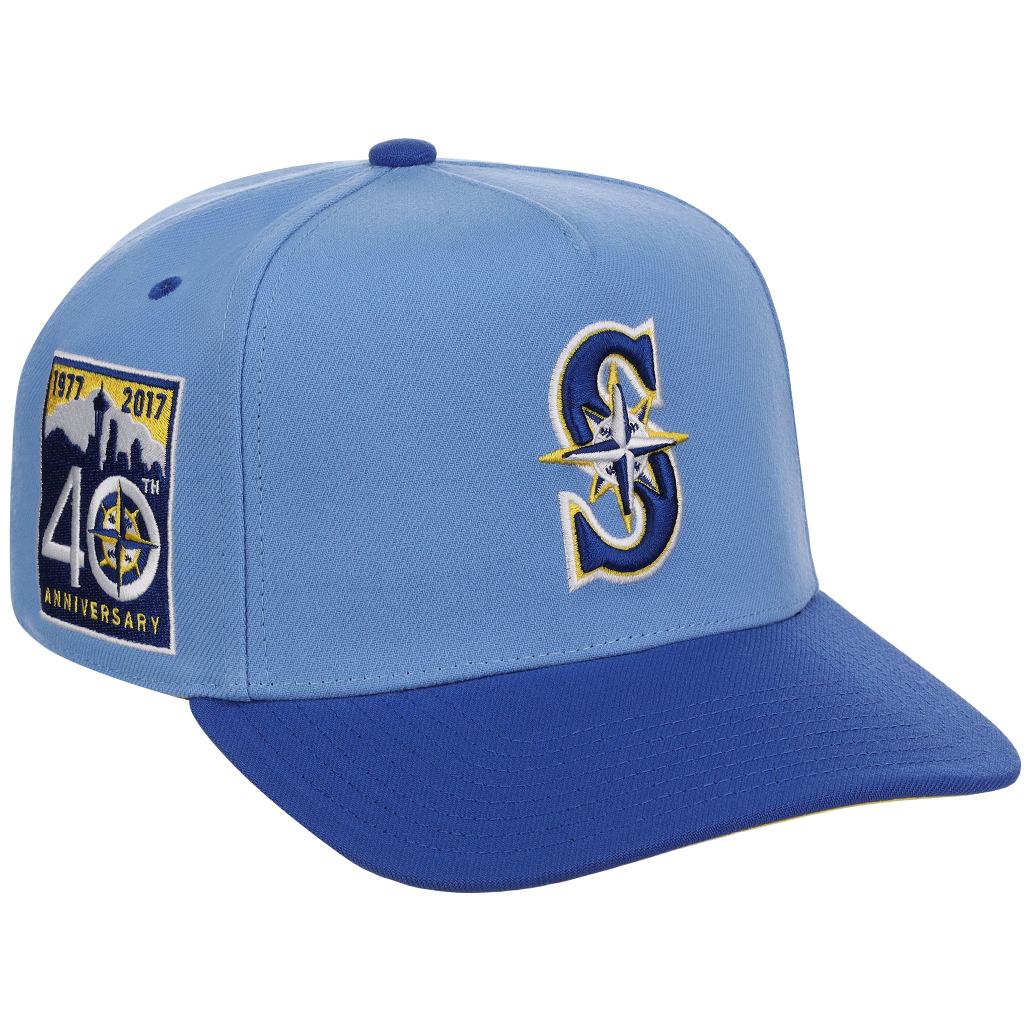 Seattle Mariners Mitchell & Ness MLB 'Era Flip' Heritage Series Pro Pinch - Sky/Royal