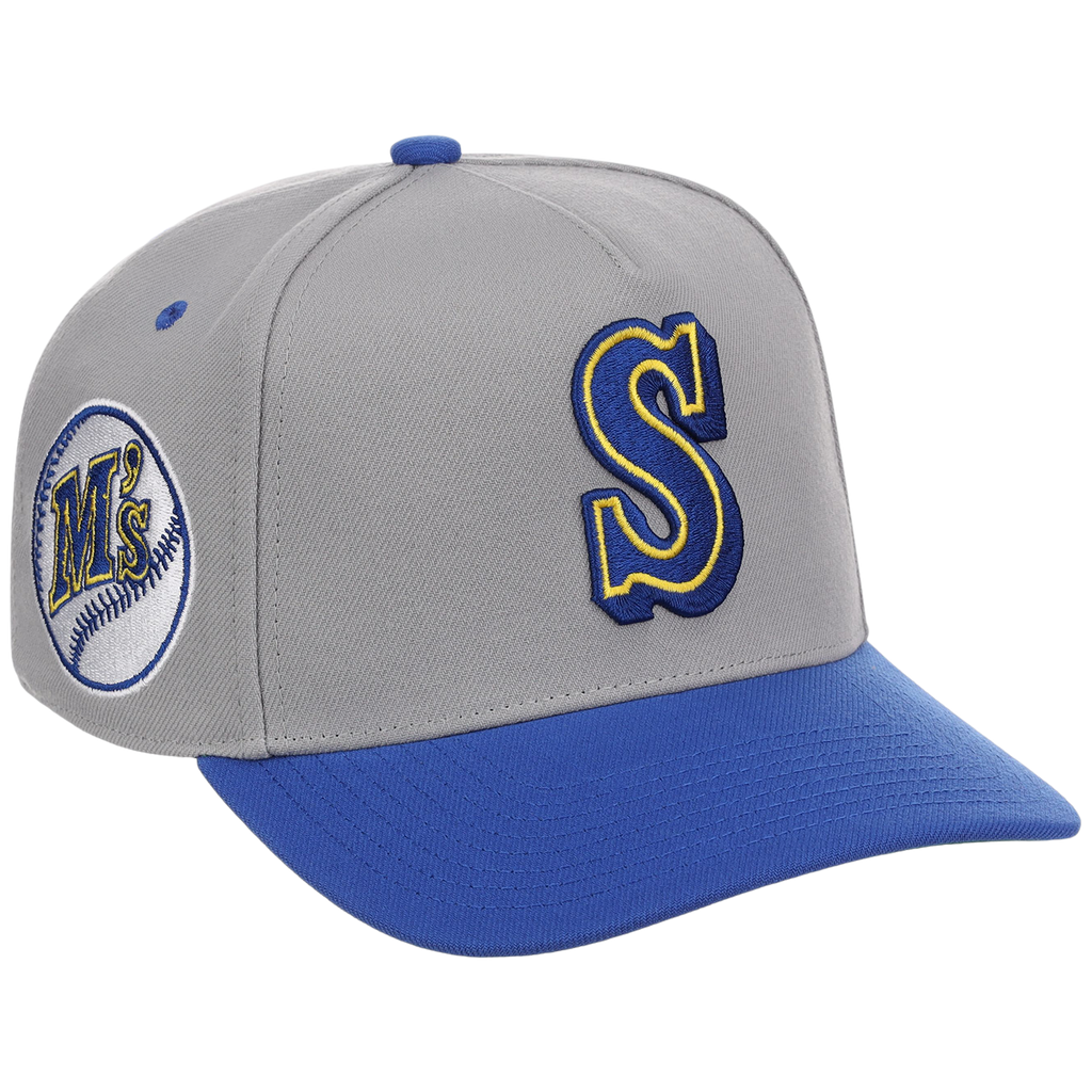 Seattle Mariners Mitchell & Ness MLB 'Era Flip' Heritage Series Pro Pinch - Grey/Royal