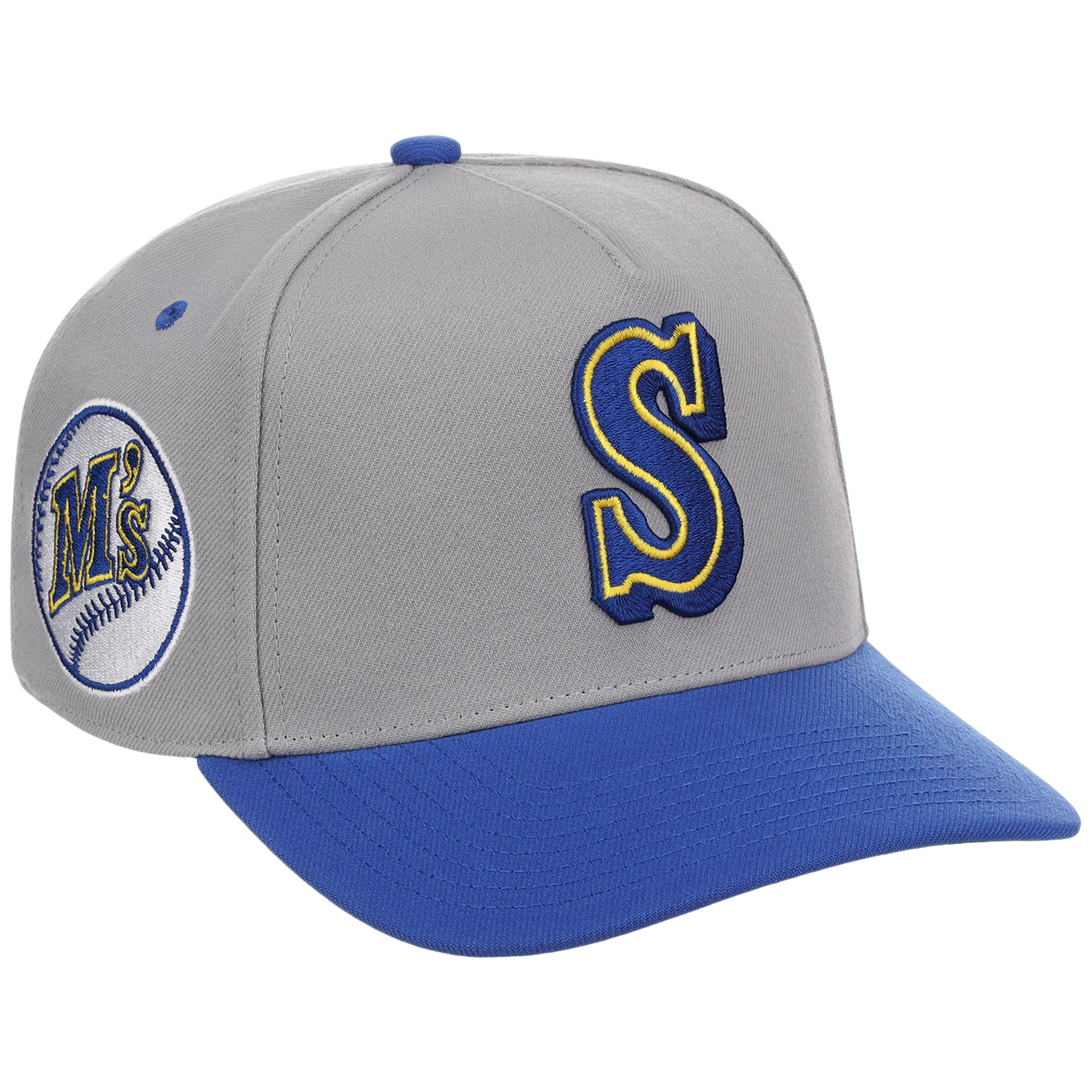 Seattle Mariners Mitchell & Ness MLB 'Era Flip' Heritage Series Pro Pinch - Grey/Royal
