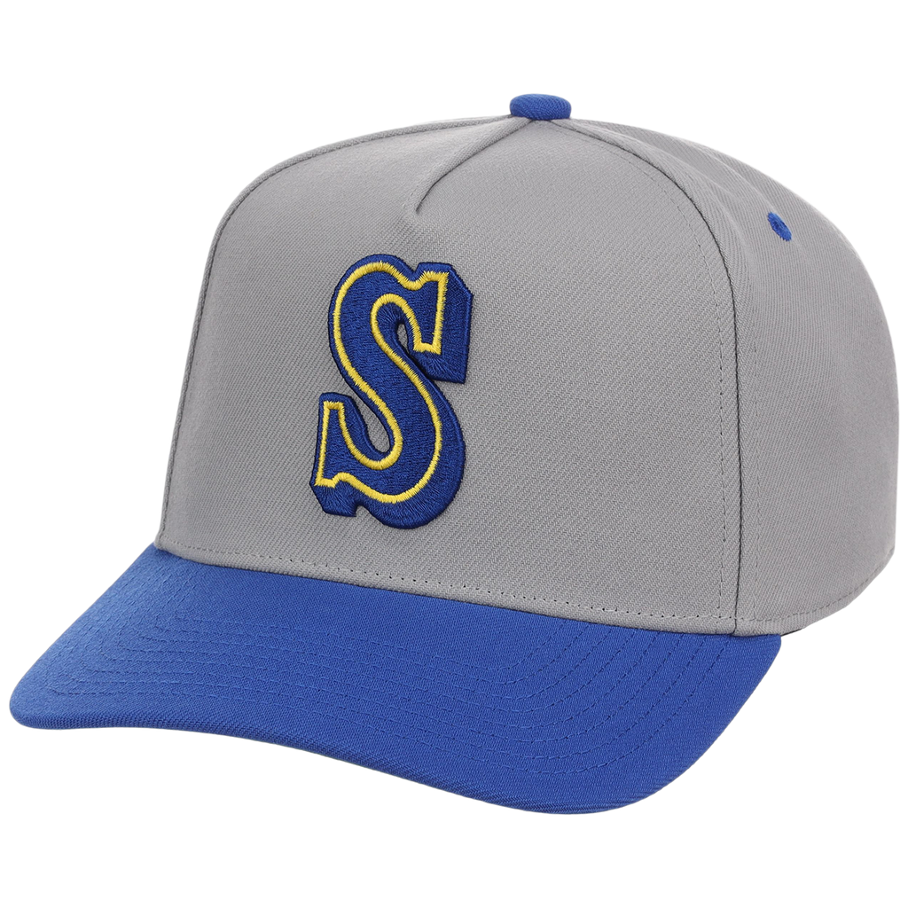 Seattle Mariners Mitchell & Ness MLB 'Era Flip' Heritage Series Pro Pinch - Grey/Royal