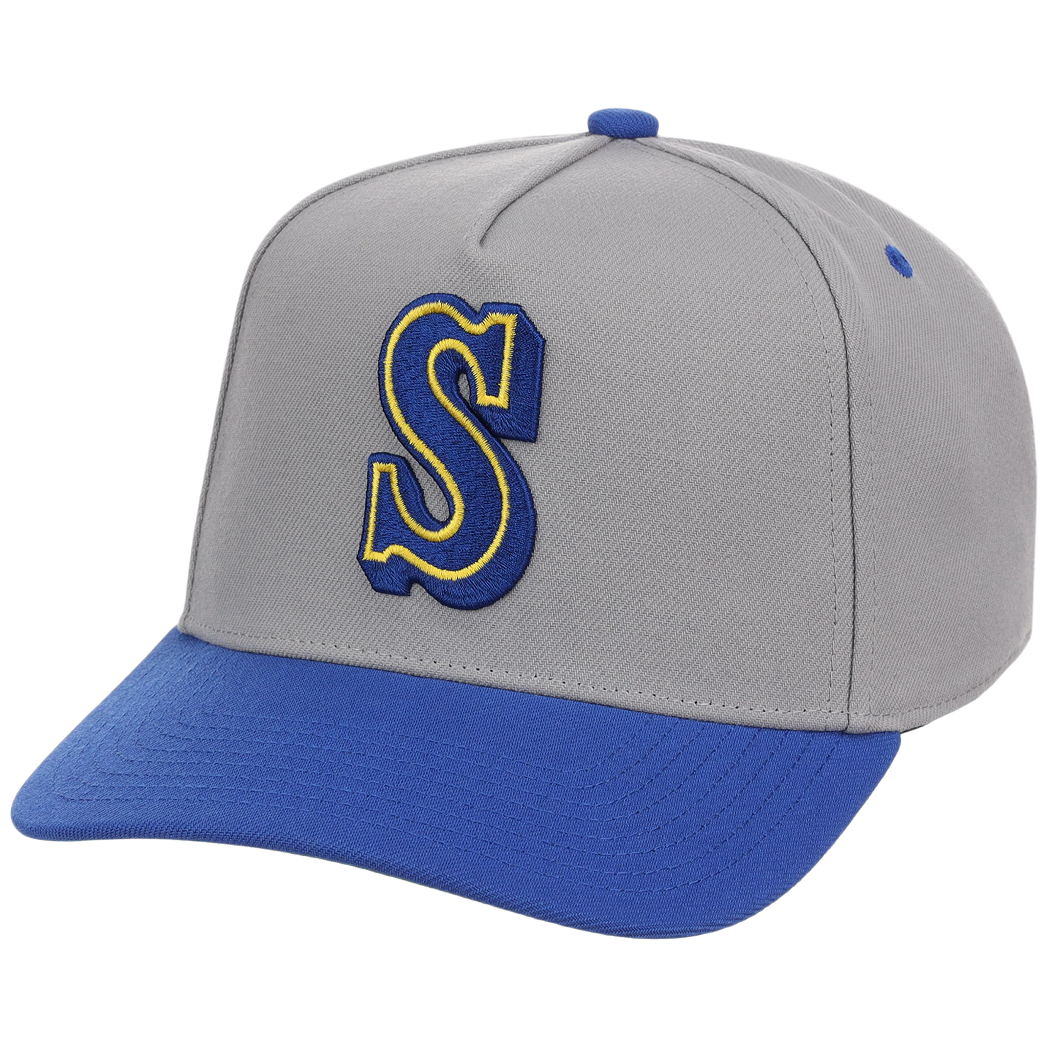 Seattle Mariners Mitchell & Ness MLB 'Era Flip' Heritage Series Pro Pinch - Grey/Royal
