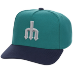 Seattle Mariners Mitchell & Ness MLB 'Era Flip' Heritage Series Pro Pinch - Teal/Navy