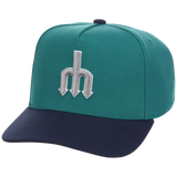 Seattle Mariners Mitchell & Ness MLB 'Era Flip' Heritage Series Pro Pinch - Teal/Navy