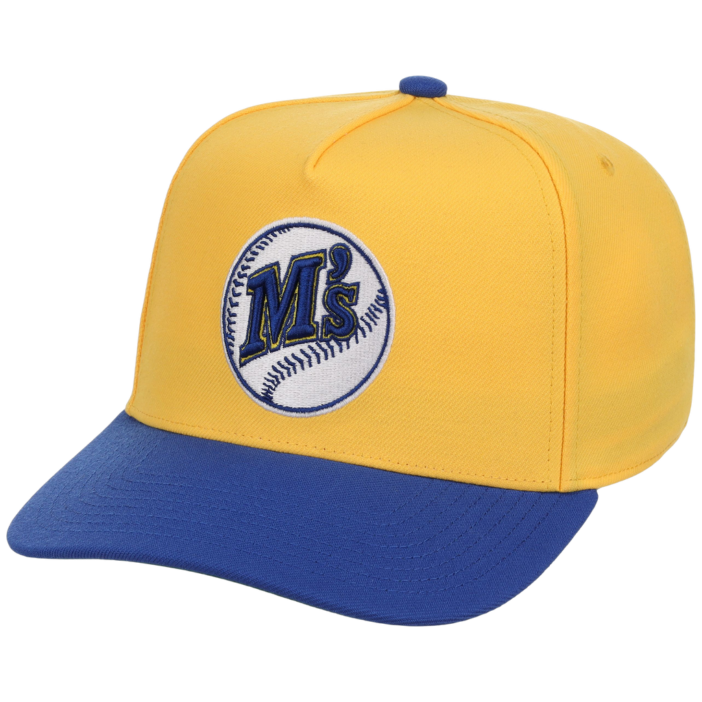 Seattle Mariners Mitchell & Ness MLB 'Era Flip' Heritage Series Pro Pinch - Yellow/Royal