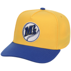Seattle Mariners Mitchell & Ness MLB 'Era Flip' Heritage Series Pro Pinch - Yellow/Royal