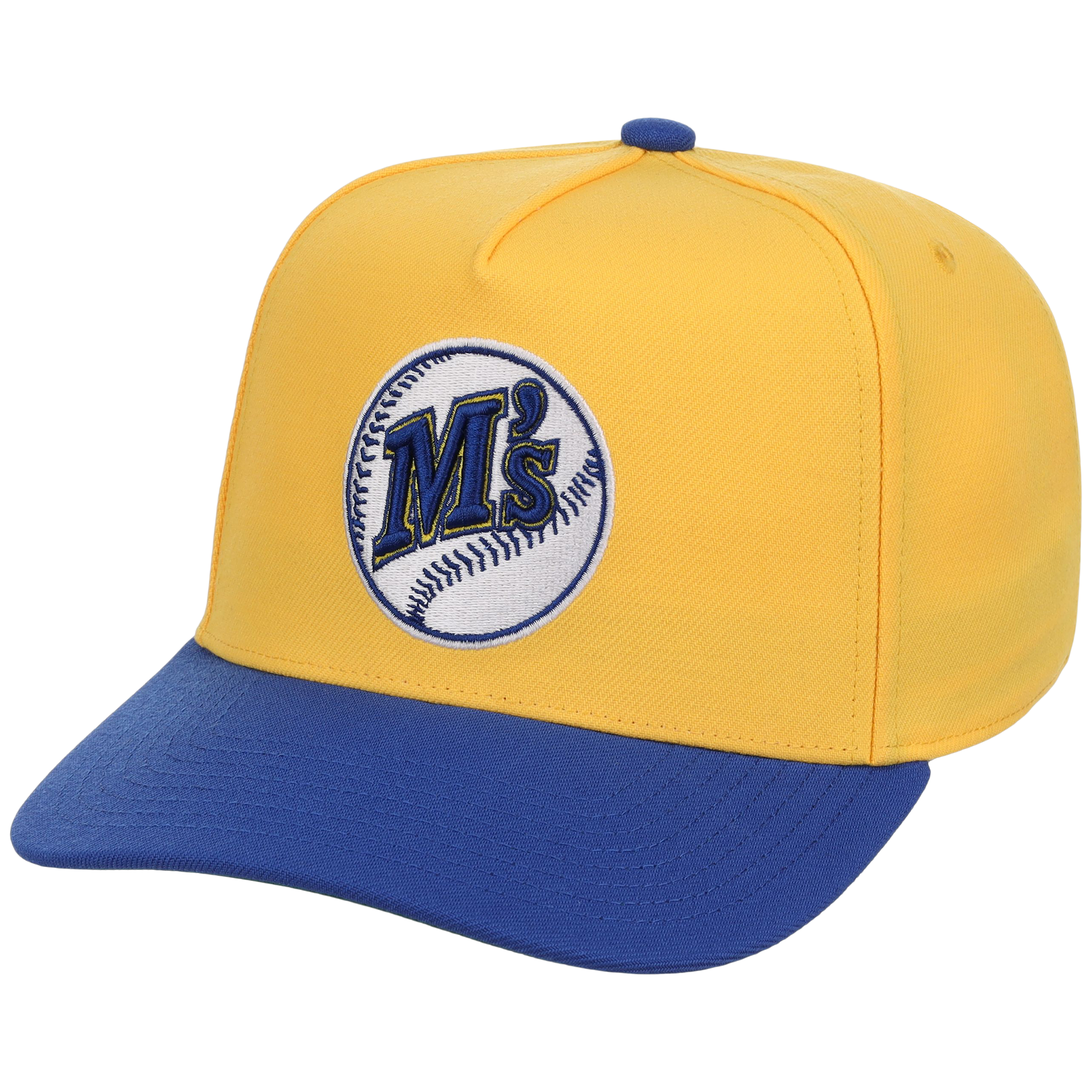 Seattle Mariners Mitchell & Ness MLB 'Era Flip' Heritage Series Pro Pinch - Yellow/Royal