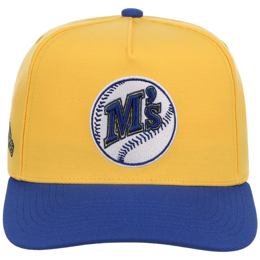 Seattle Mariners Mitchell & Ness MLB 'Era Flip' Heritage Series Pro Pinch - Yellow/Royal