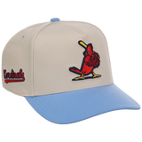 St. Louis Cardinals Mitchell & Ness MLB 'Era Flip' Heritage Series Pro Pinch - Cream/Sky