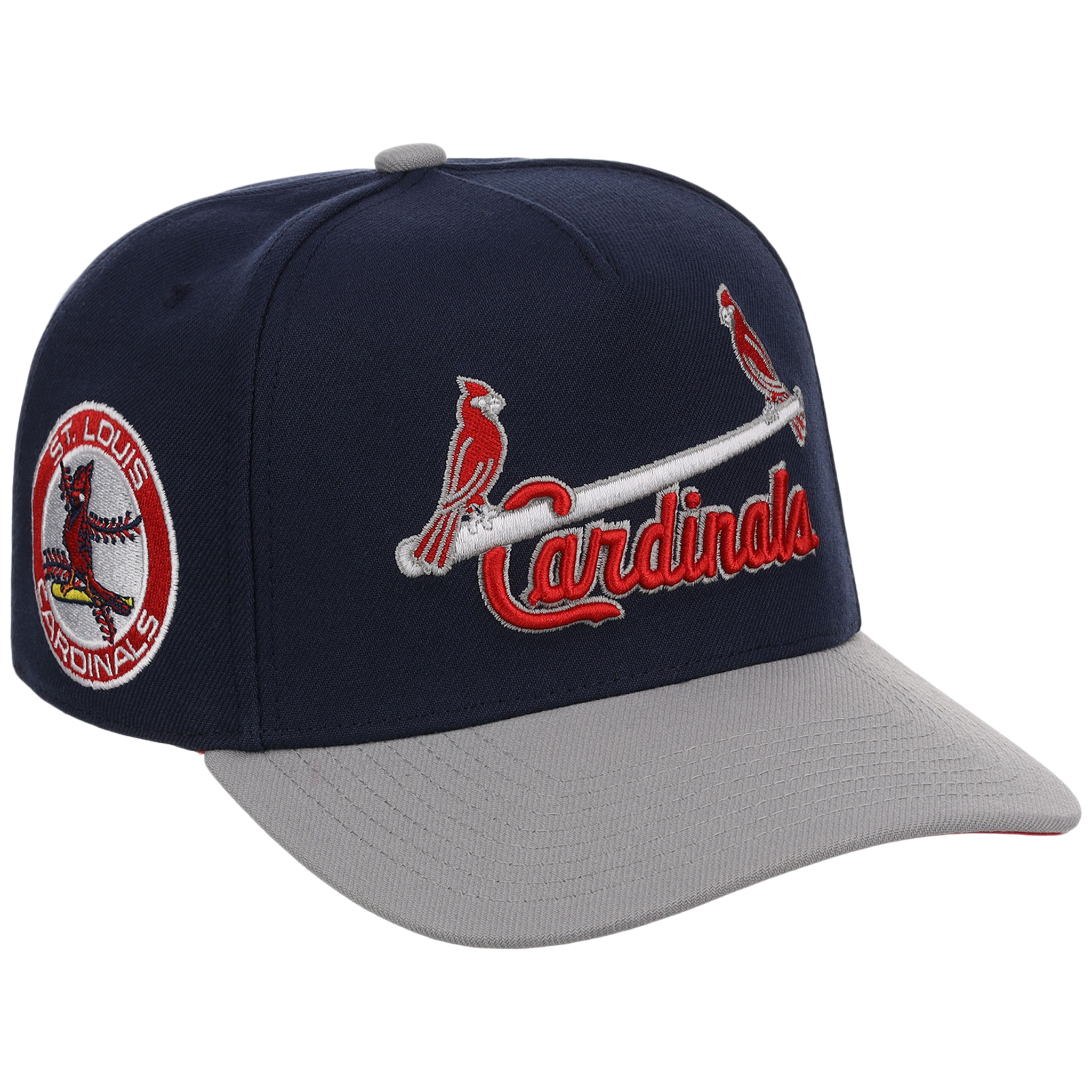 St. Louis Cardinals Mitchell & Ness MLB 'Era Flip' Heritage Series Pro Pinch - Navy/Gray