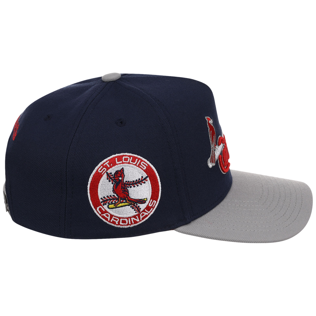 St. Louis Cardinals Mitchell & Ness MLB 'Era Flip' Heritage Series Pro Pinch - Navy/Gray