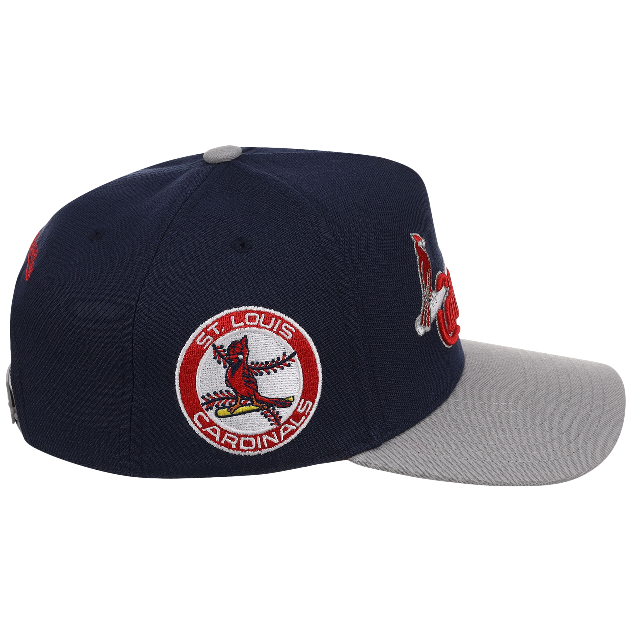 St. Louis Cardinals Mitchell & Ness MLB 'Era Flip' Heritage Series Pro Pinch - Navy/Gray