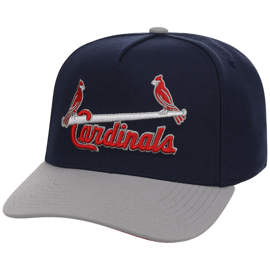 St. Louis Cardinals Mitchell & Ness MLB 'Era Flip' Heritage Series Pro Pinch - Navy/Gray