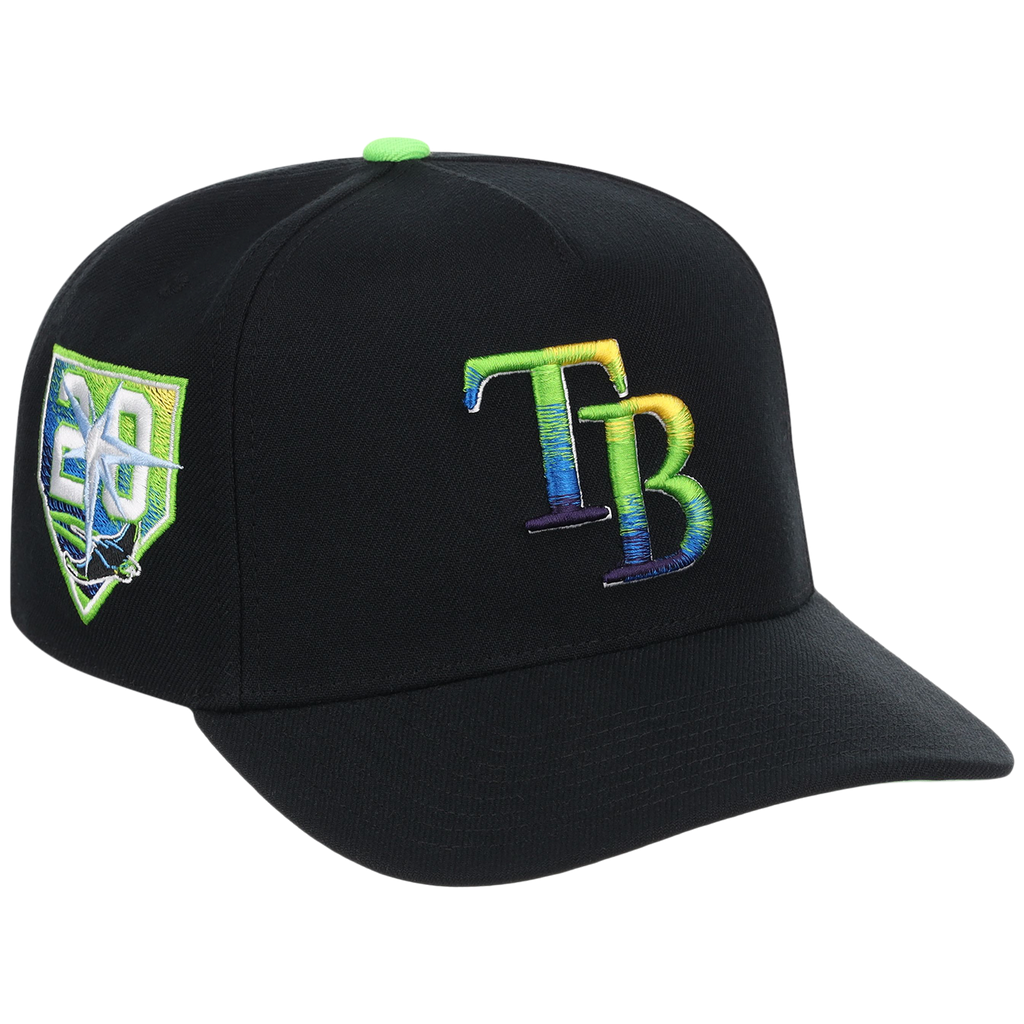 Tampa Bay Rays Mitchell & Ness MLB 'Era Flip' Heritage Series Pro Pinch - Black/Black