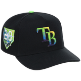 Tampa Bay Rays Mitchell & Ness MLB 'Era Flip' Heritage Series Pro Pinch - Black/Black