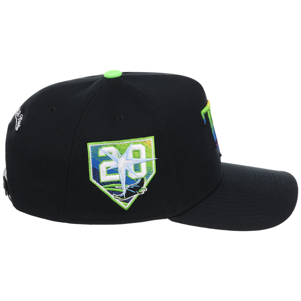 Tampa Bay Rays Mitchell & Ness MLB 'Era Flip' Heritage Series Pro Pinch - Black/Black
