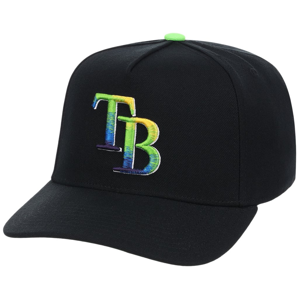 Tampa Bay Rays Mitchell & Ness MLB 'Era Flip' Heritage Series Pro Pinch - Black/Black