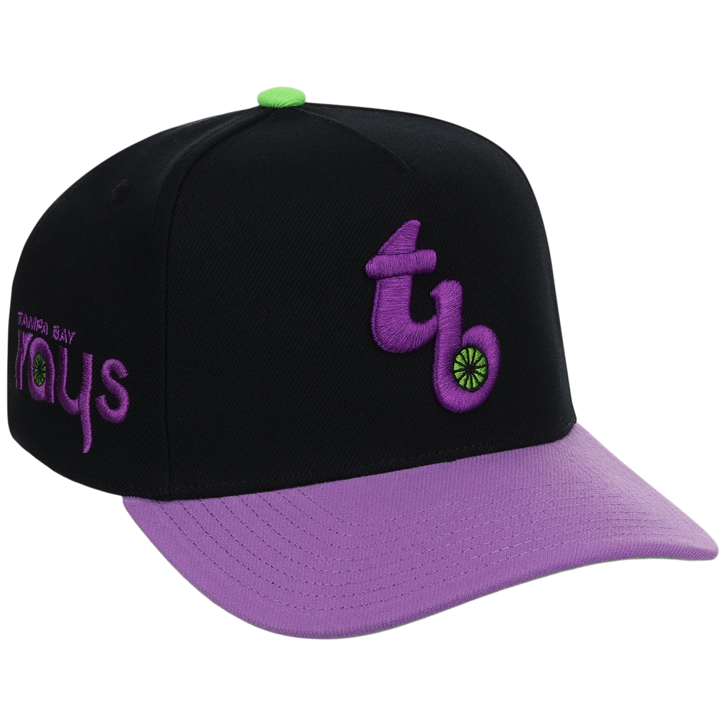 Tampa Bay Rays Mitchell & Ness MLB 'Era Flip' Heritage Series Pro Pinch - Black/Purple