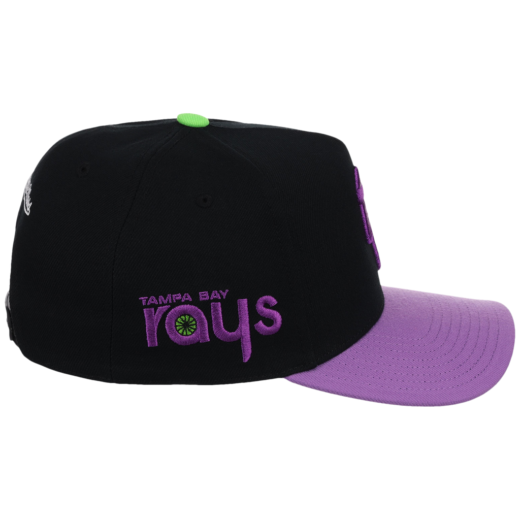 Tampa Bay Rays Mitchell & Ness MLB 'Era Flip' Heritage Series Pro Pinch - Black/Purple