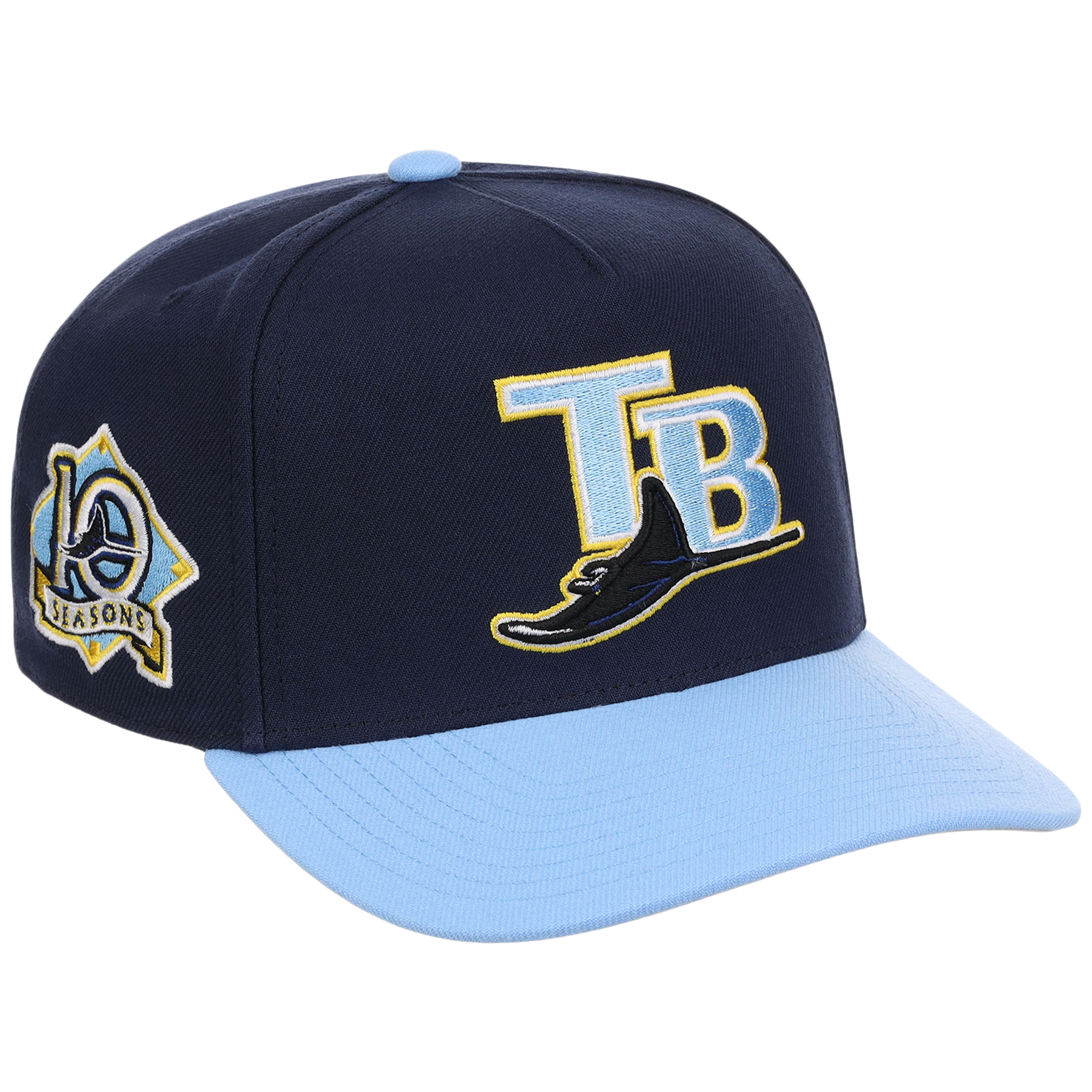 Tampa Bay Rays Mitchell & Ness MLB 'Era Flip' Heritage Series Pro Pinch - Navy/Sky