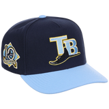 Tampa Bay Rays Mitchell & Ness MLB 'Era Flip' Heritage Series Pro Pinch - Navy/Sky