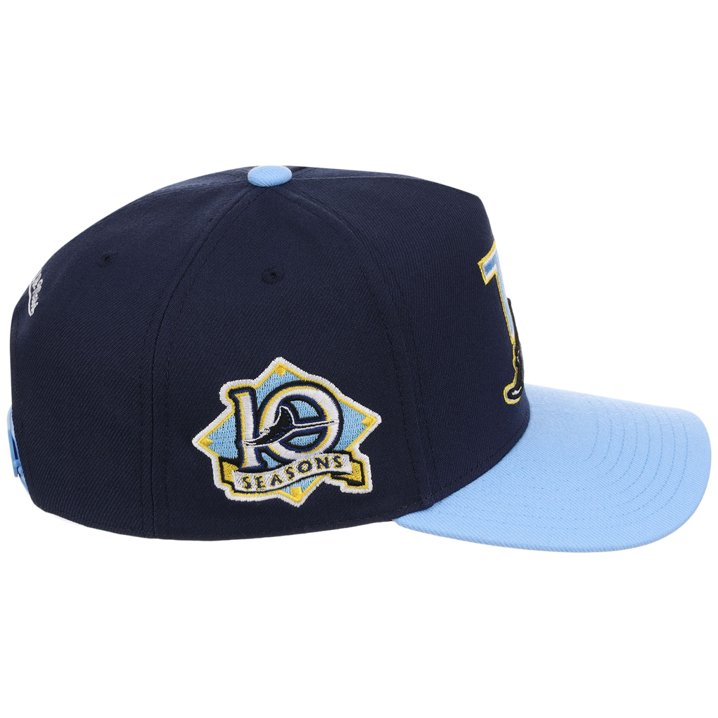 Tampa Bay Rays Mitchell & Ness MLB 'Era Flip' Heritage Series Pro Pinch - Navy/Sky