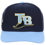 Tampa Bay Rays Mitchell & Ness MLB 'Era Flip' Heritage Series Pro Pinch - Navy/Sky