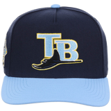 Tampa Bay Rays Mitchell & Ness MLB 'Era Flip' Heritage Series Pro Pinch - Navy/Sky