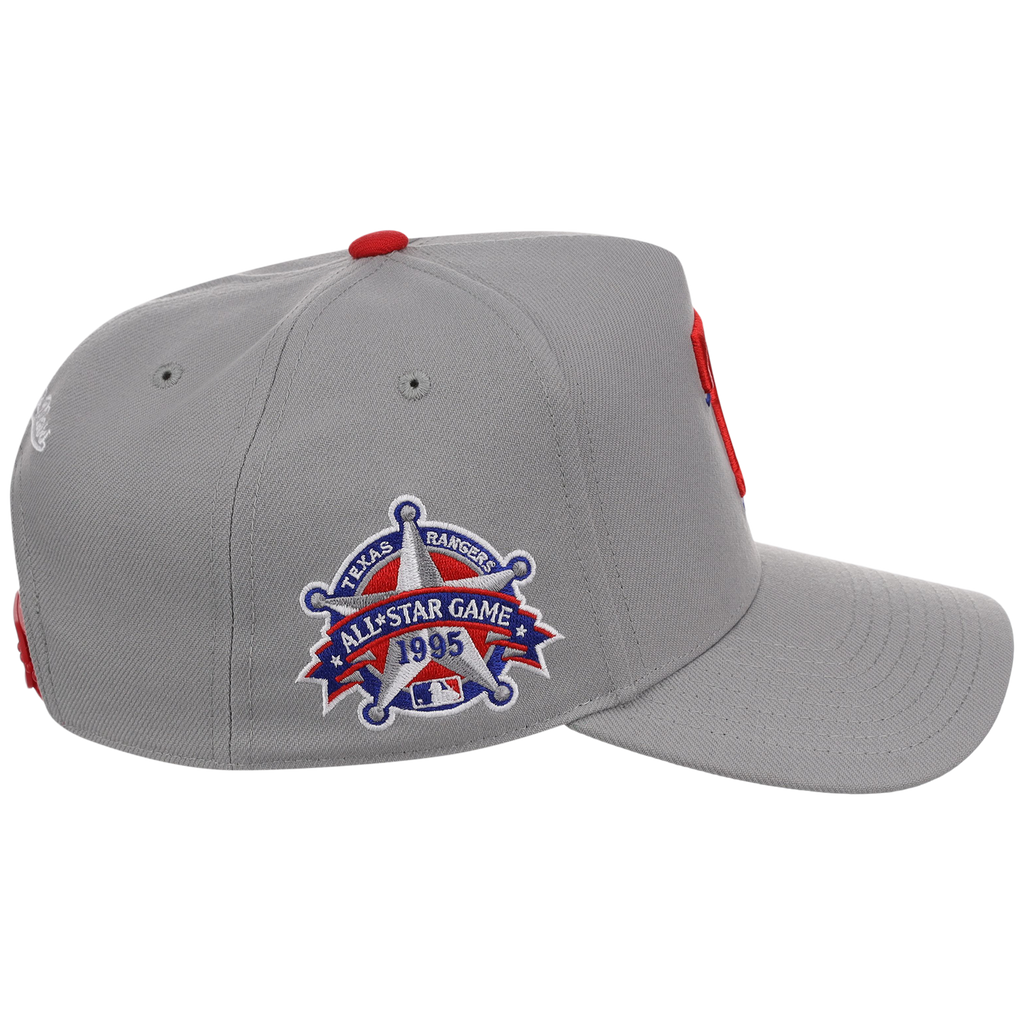 Texas Rangers Mitchell & Ness MLB 'Era Flip' Heritage Series Pro Pinch - Grey/Grey