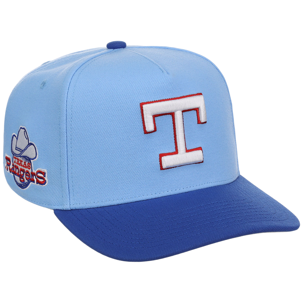 Texas Rangers Mitchell & Ness MLB 'Era Flip' Heritage Series Pro Pinch - Sky/Royal
