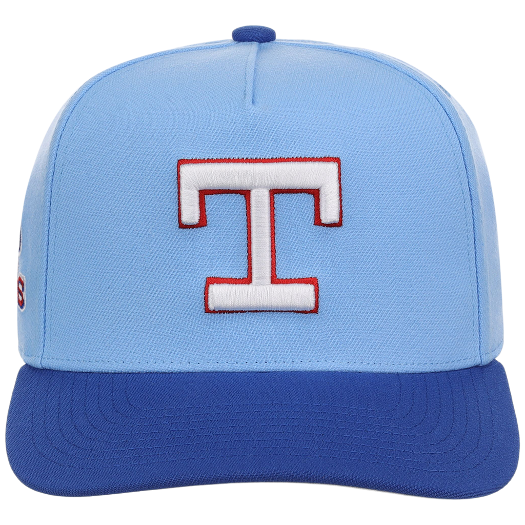 Texas Rangers Mitchell & Ness MLB 'Era Flip' Heritage Series Pro Pinch - Sky/Royal