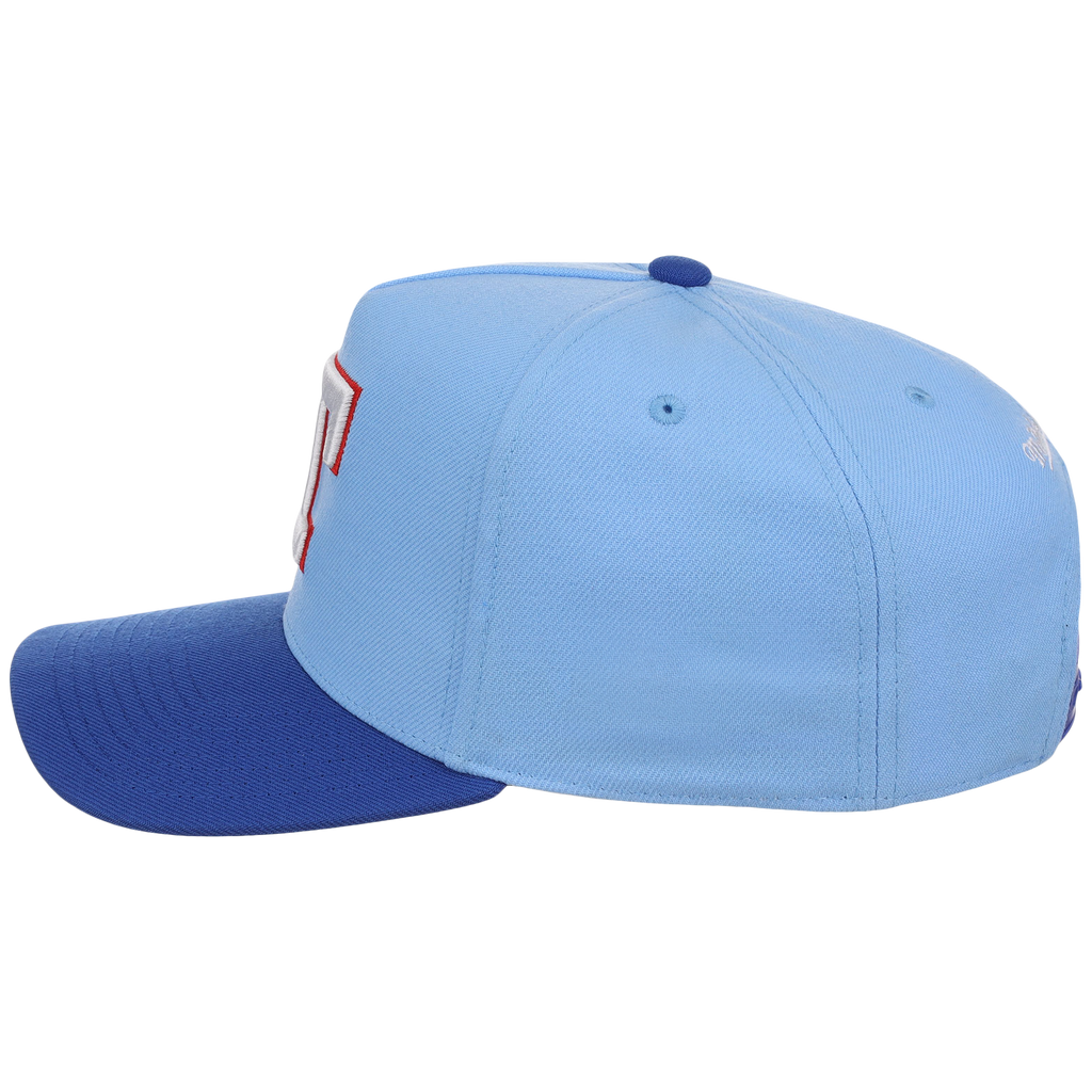 Texas Rangers Mitchell & Ness MLB 'Era Flip' Heritage Series Pro Pinch - Sky/Royal