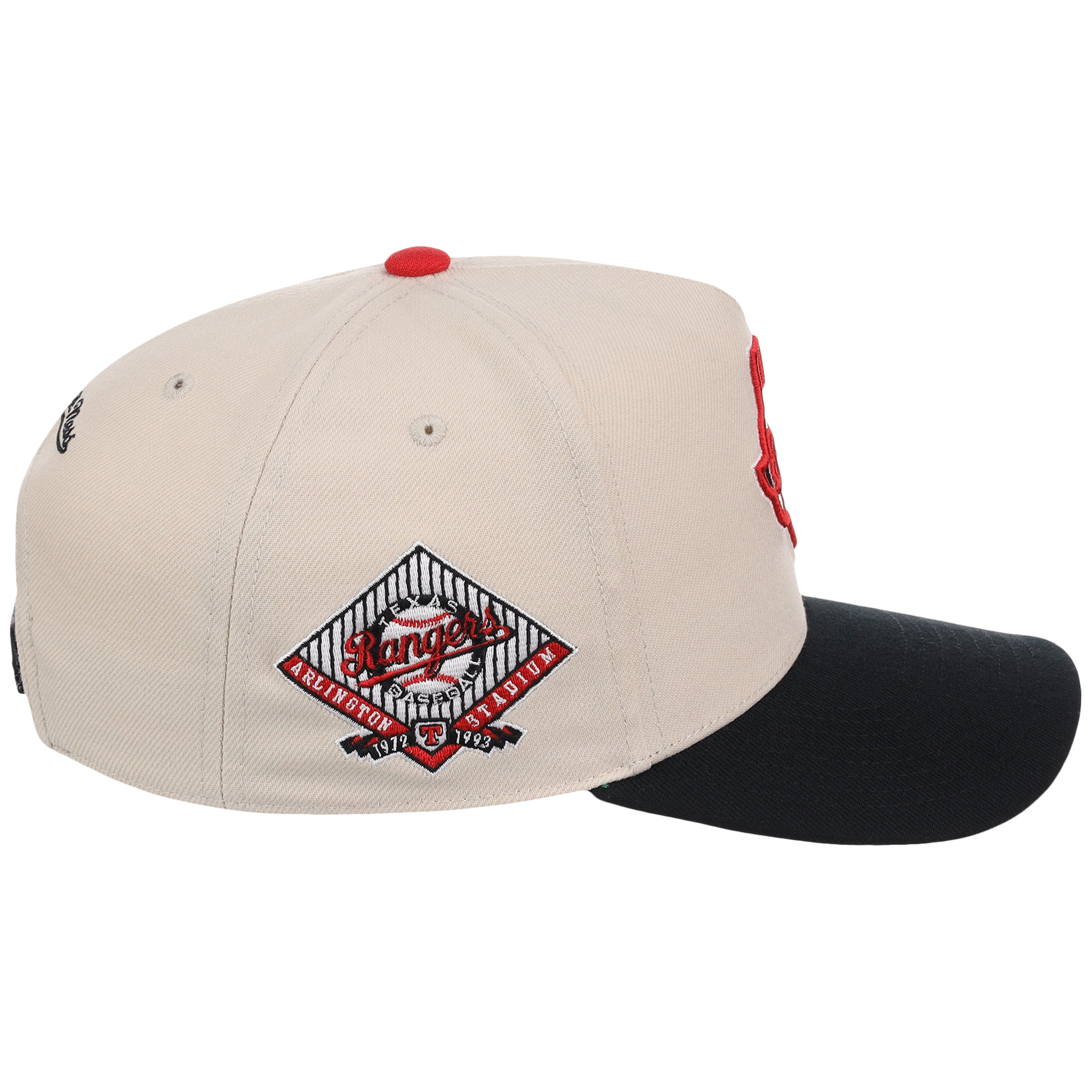 Texas Rangers Mitchell & Ness MLB 'Era Flip' Heritage Series Pro Pinch - Cream/Black