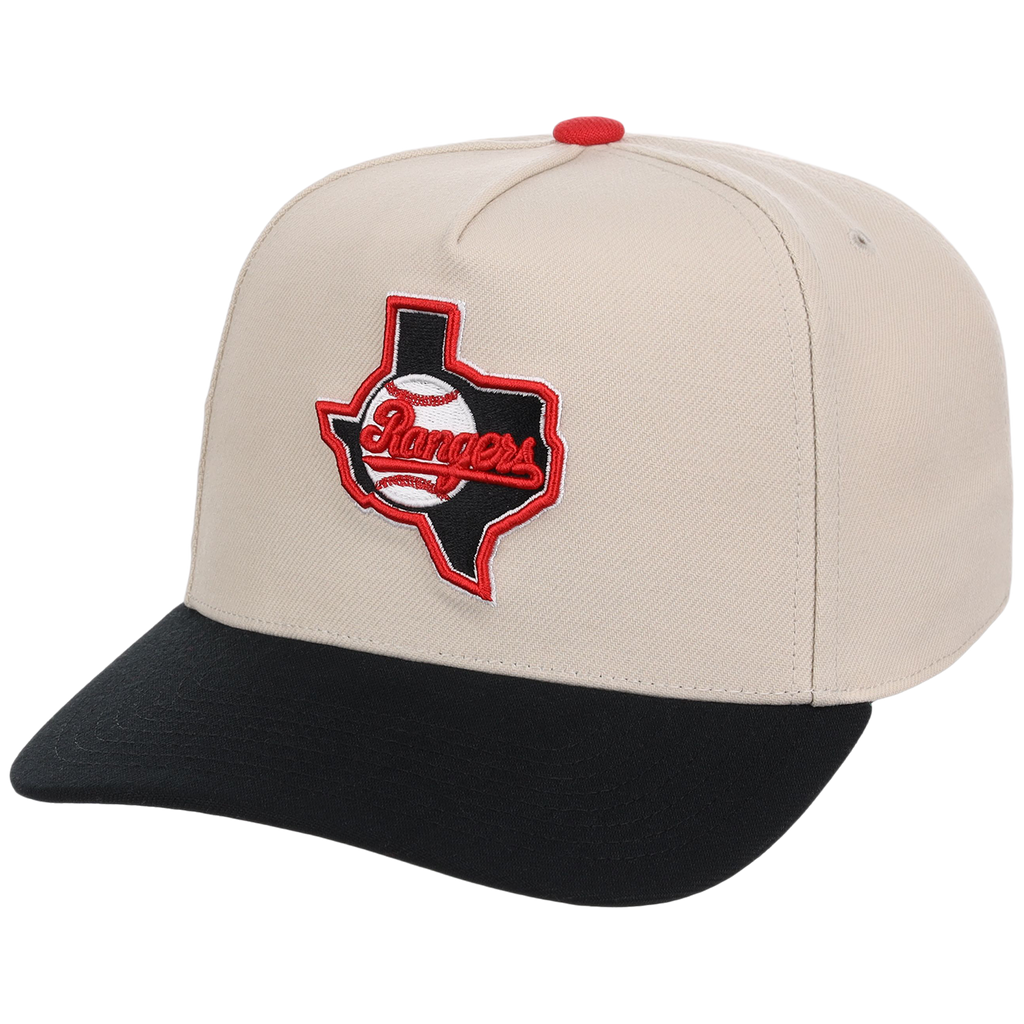 Texas Rangers Mitchell & Ness MLB 'Era Flip' Heritage Series Pro Pinch - Cream/Black