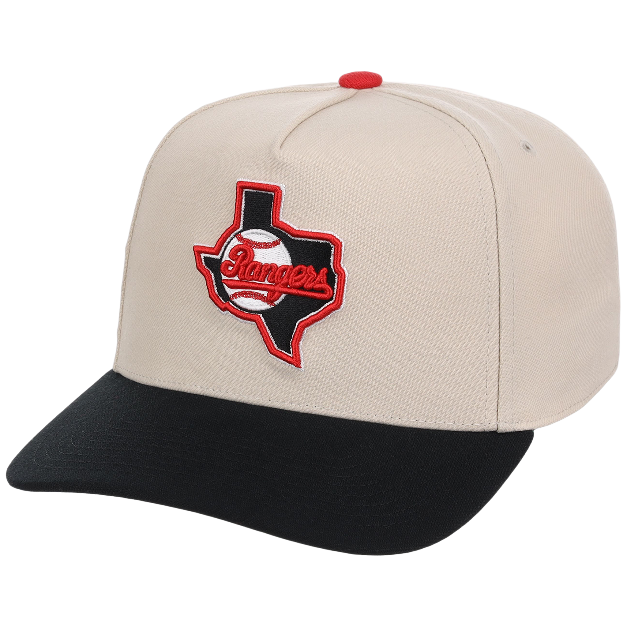 Texas Rangers Mitchell & Ness MLB 'Era Flip' Heritage Series Pro Pinch - Cream/Black