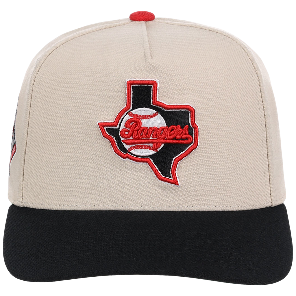 Texas Rangers Mitchell & Ness MLB 'Era Flip' Heritage Series Pro Pinch - Cream/Black