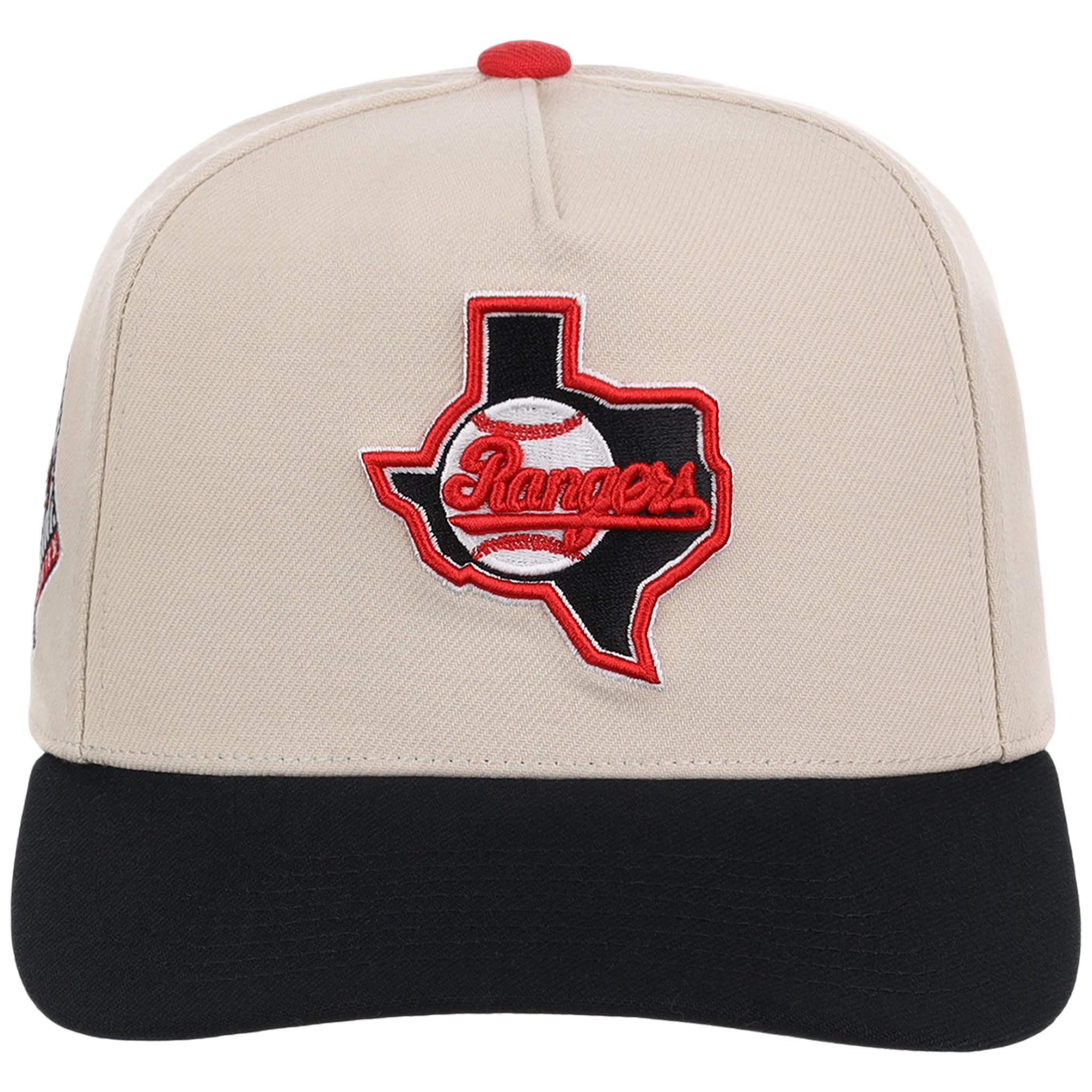 Texas Rangers Mitchell & Ness MLB 'Era Flip' Heritage Series Pro Pinch - Cream/Black