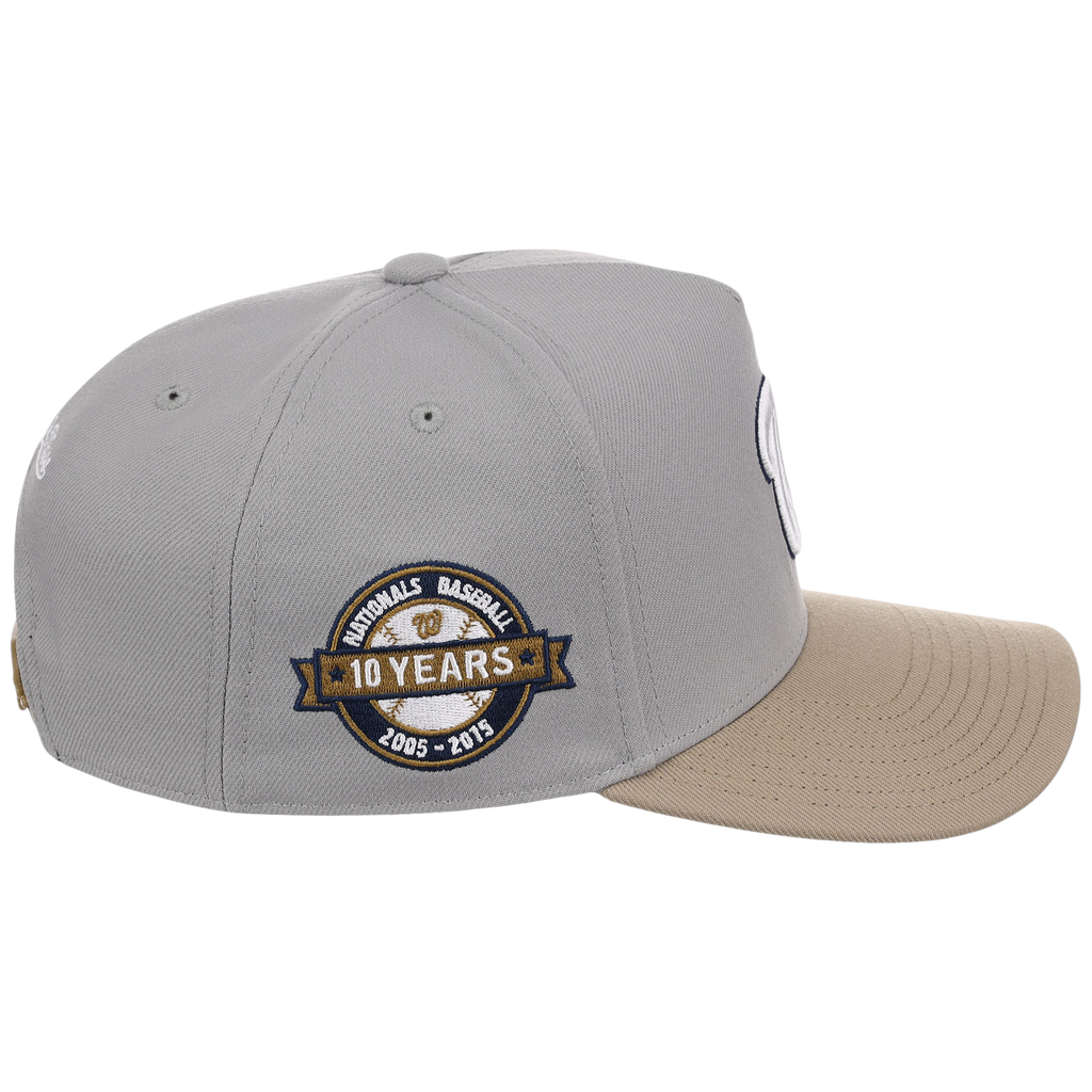 Washington Nationals Mitchell & Ness MLB 'Era Flip' Heritage Series Pro Pinch - Grey/Tan