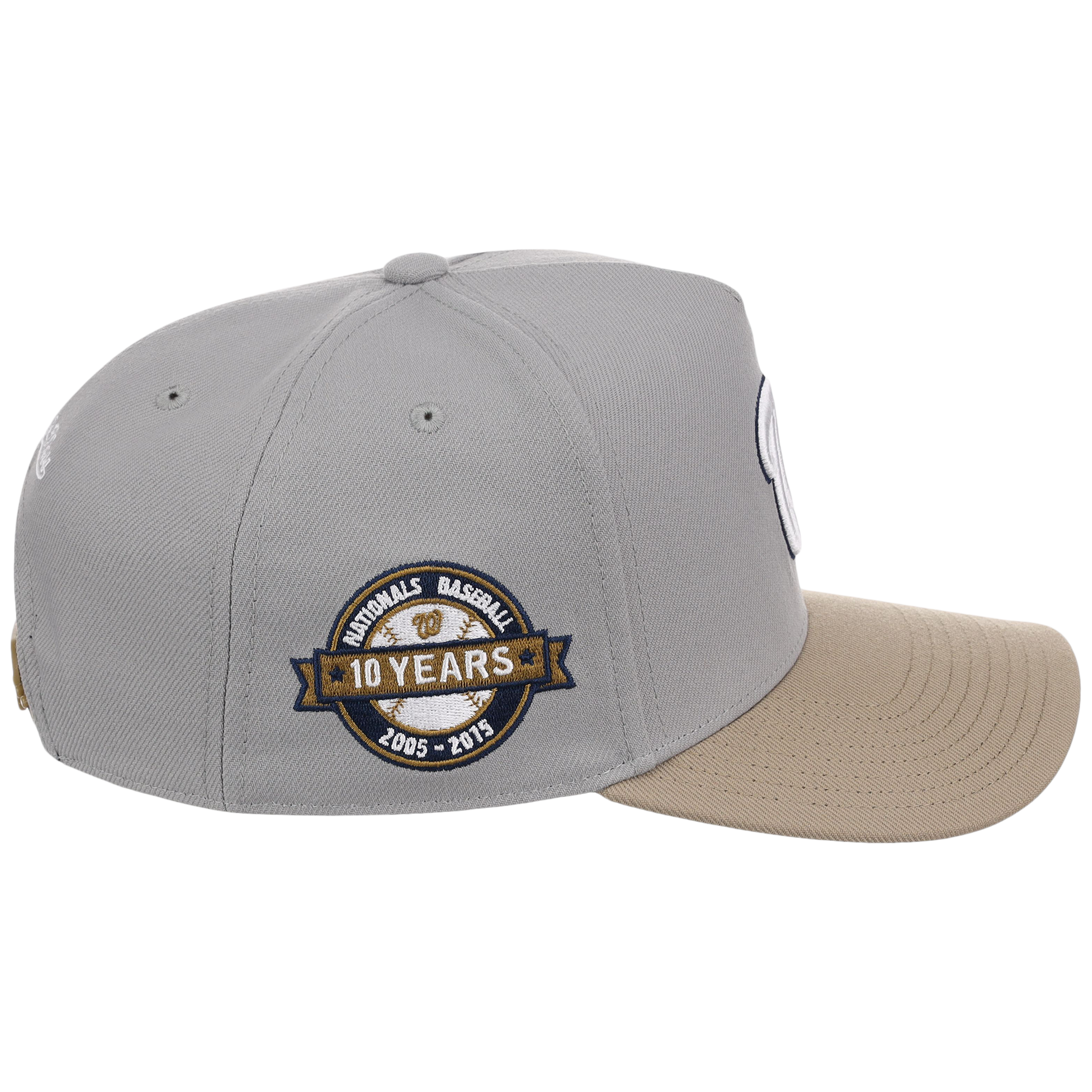 Washington Nationals Mitchell & Ness MLB 'Era Flip' Heritage Series Pro Pinch - Grey/Tan