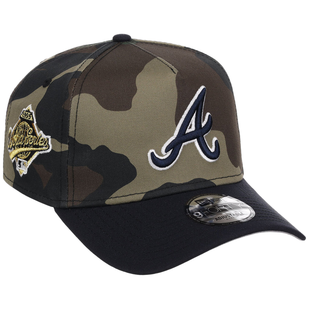 Atlanta Braves MLB Woodland Contrast New Era 9FORTY