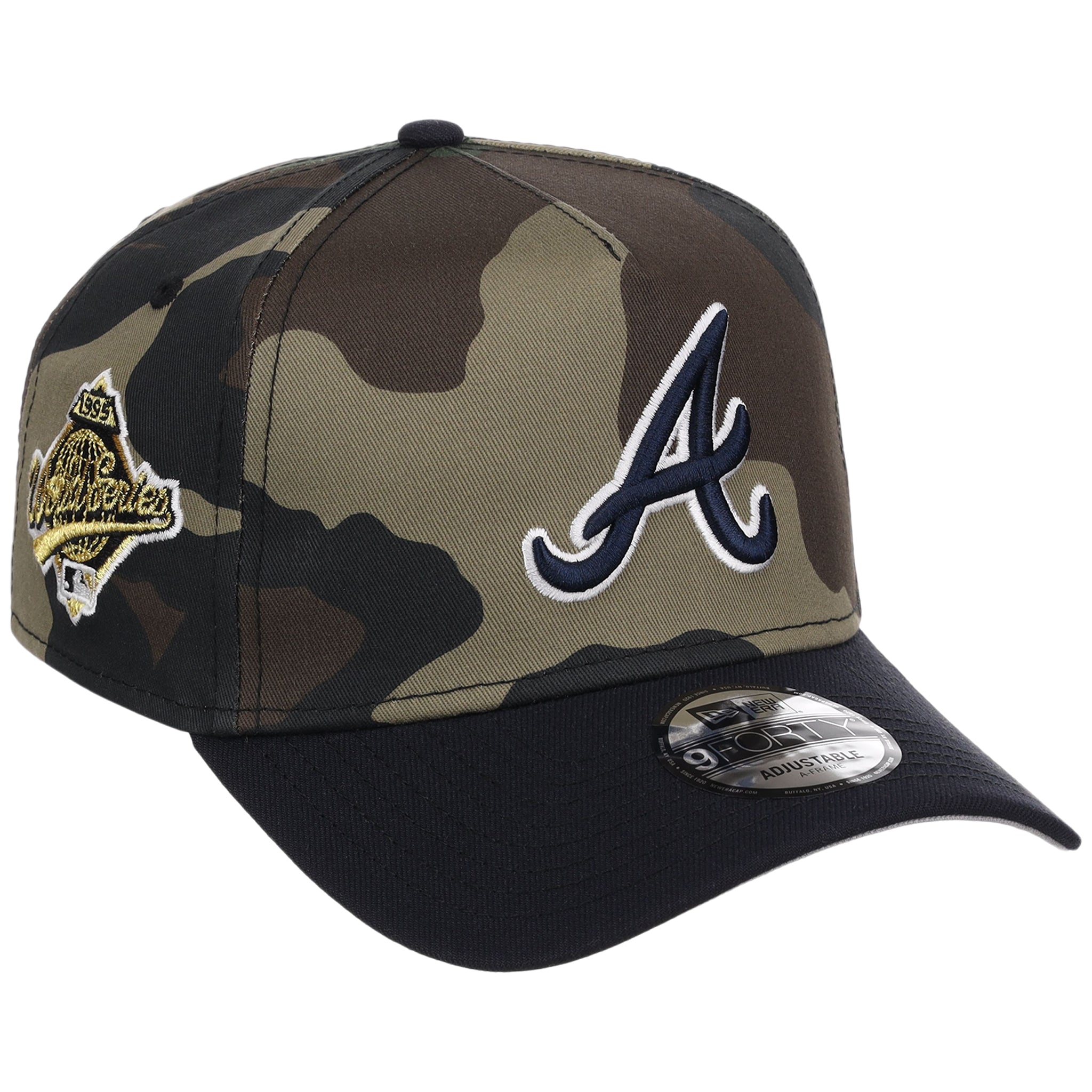 Atlanta Braves MLB Woodland Contrast New Era 9FORTY
