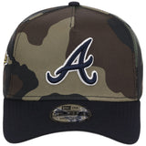 Atlanta Braves MLB Woodland Contrast New Era 9FORTY