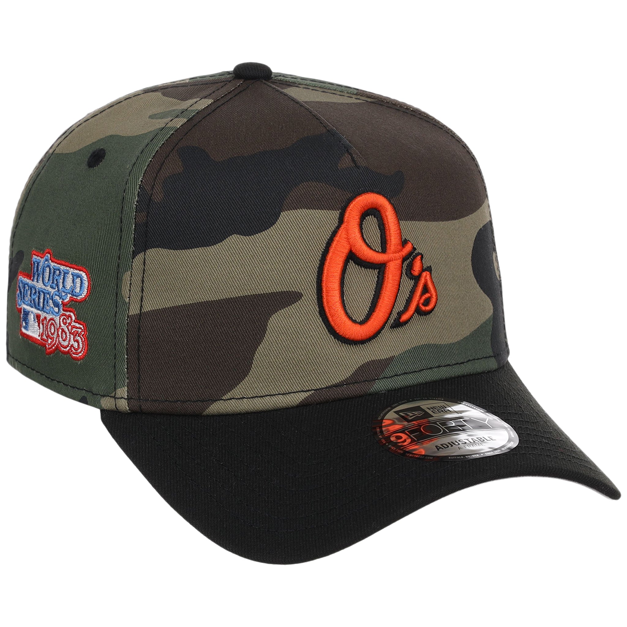 Baltimore Orioles MLB Woodland Contrast New Era 9FORTY