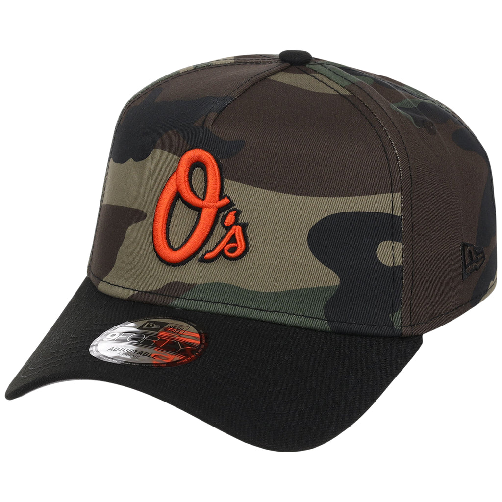 Baltimore Orioles MLB Woodland Contrast New Era 9FORTY