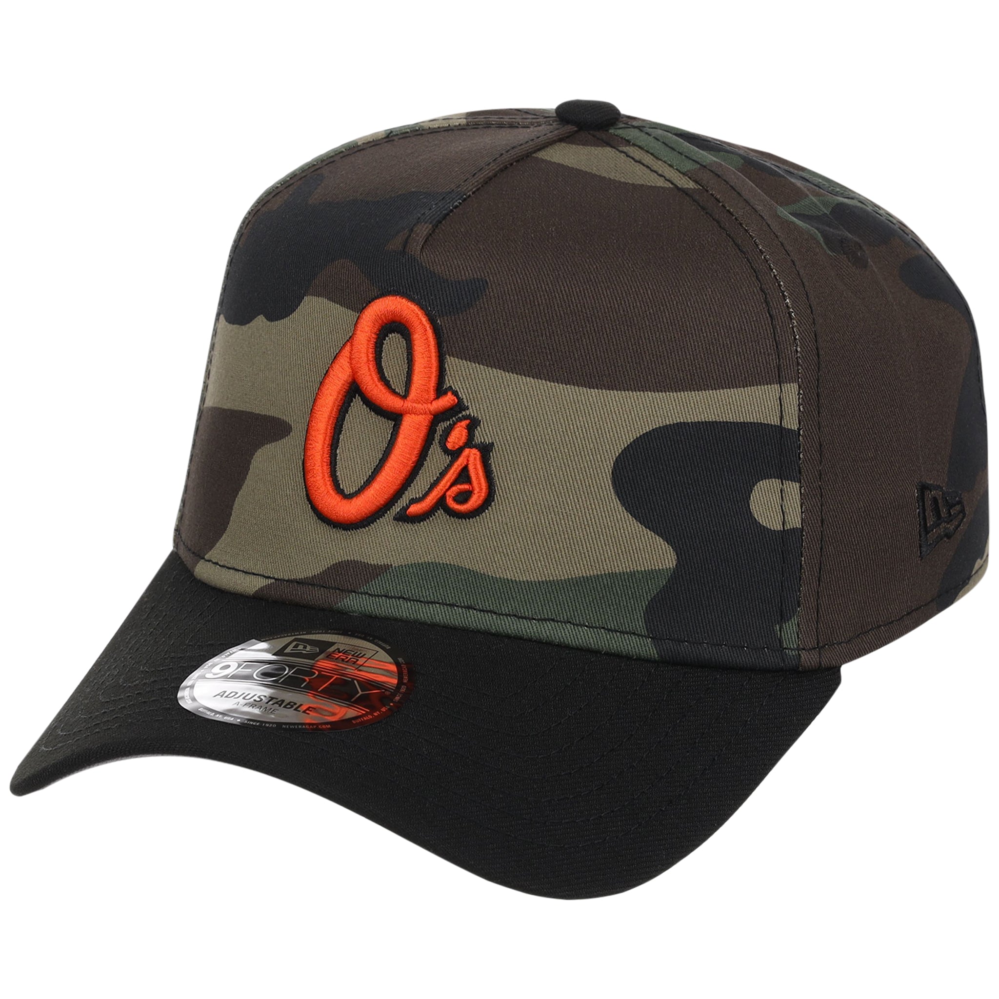 Baltimore Orioles MLB Woodland Contrast New Era 9FORTY