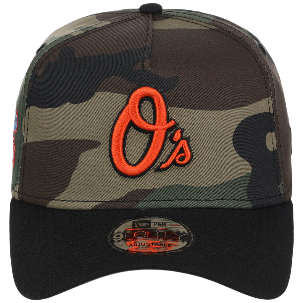 Baltimore Orioles MLB Woodland Contrast New Era 9FORTY