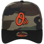 Baltimore Orioles MLB Woodland Contrast New Era 9FORTY